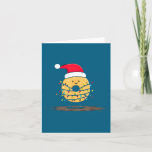 Lustiger Bagel Weihnachtsgrafik Lichterliebhaber Karte