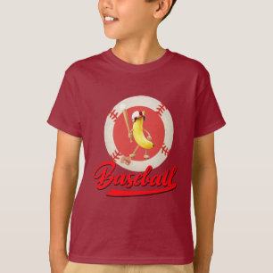 Lustiger Banana Slugger Baseball Custom Grafik T-Shirt