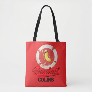 Lustiger Banana Slugger Baseball Custom Grafik Tasche