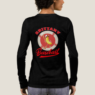 Lustiger Banana Slugger Baseball Custom Grafik Tri-Blend Shirt