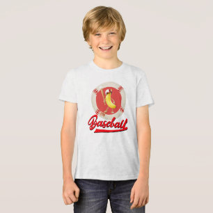 Lustiger Banana Slugger Baseball Custom Grafik Tri-Blend Shirt