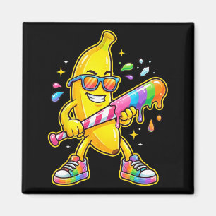Lustiger Bananen-Baseball-Sport für Kinder Jugend  Magnet