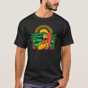 Lustiger Bananensurfer mit Sonnenbrille - Cooler S T-Shirt