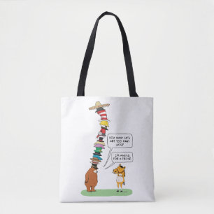 Lustiger Bär, der viele Hüte trägt Tasche