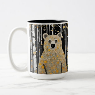 Lustiger Bärenumarmungsbecher Zweifarbige Tasse