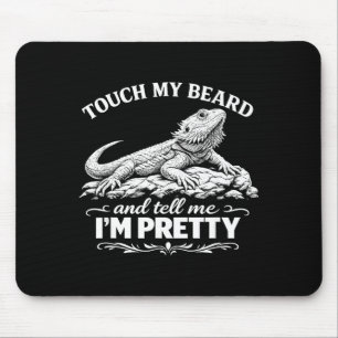 Lustiger Bart berühren cooler Bartdrache Echse lo Mousepad