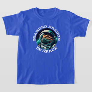Lustiger Bartagame im Weltraum T-Shirt