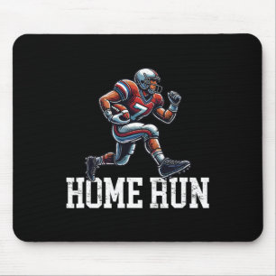 Lustiger Baseball-Football-Mix mit Homerun Mousepad