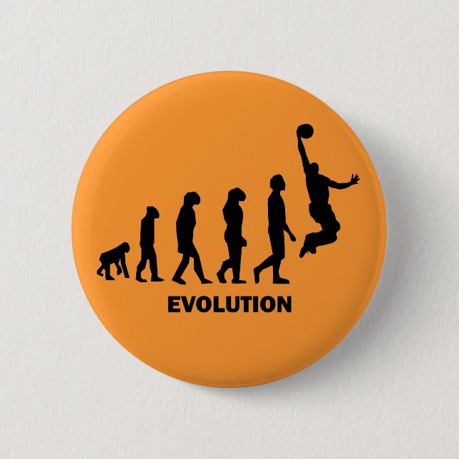 Lustiger Basketball Button (Vorderseite)