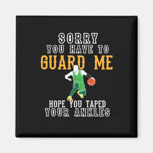 Lustiger Basketball Magnet