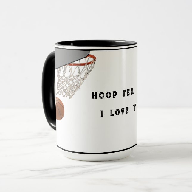 Lustiger Basketball Tasse (Vorderseite Links)