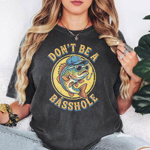 Lustiger Bass-Angler-Witz: Sei kein Bassloch-Angle T-Shirt