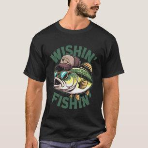 Lustiger Bassangeln - Wünsch Fischend Fischer Papa T-Shirt