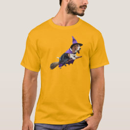 Lustiger Basset Hound Hexe T-Shirt