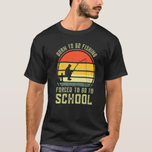 Lustiger Bassfisch-Angler, geboren zum Fischen gez T-Shirt