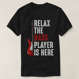 Lustiger Bassspieler Musiker Design T-Shirt