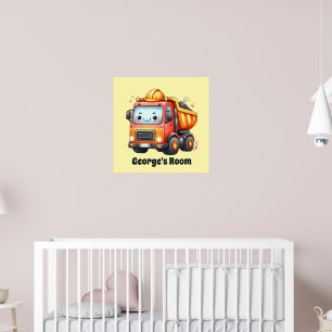 Lustiger Bauliebhaber-Kinderzimmer Poster
