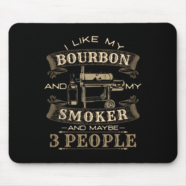 Lustiger BBQ-Grillmeister  Mousepad (Vorne)