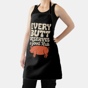 Lustiger BBQ-Koch, jeder Po verdient eine gute Mas Schürze