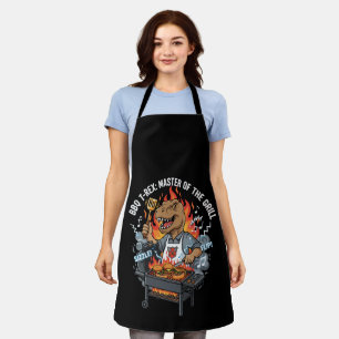 Lustiger BBQ T-Rex Meister des Grills Dinosaurier Schürze