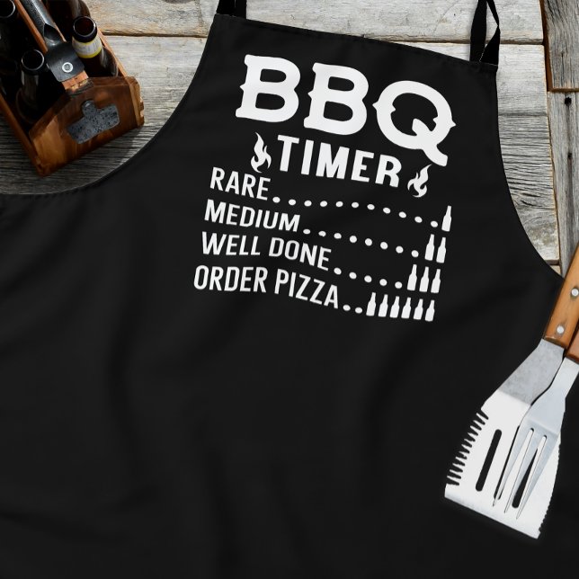Lustiger BBQ-Timer  Schürze (Funny BBQ apron)