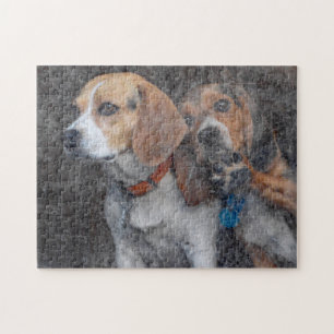 Lustiger Beagle-schmutzige Sturm-Tür