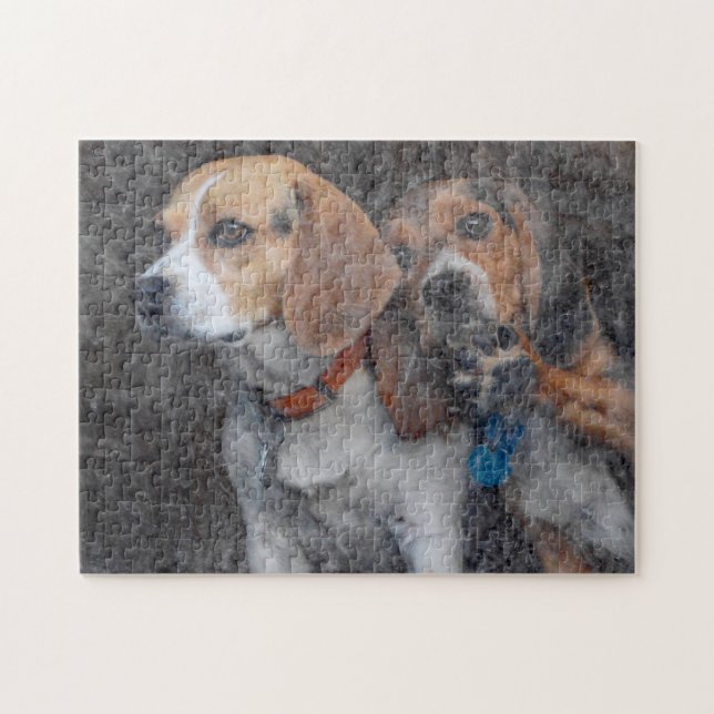 Lustiger Beagle-schmutzige Sturm-Tür (Horizontal)