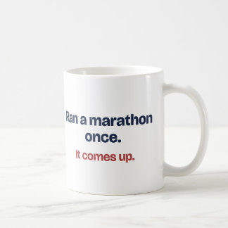 Lustiger Becher für einen Läufer, der einmal einen Kaffeetasse