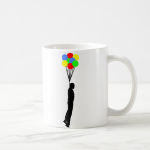 Lustiger Becher mit hängendem Ballon Kaffeetasse