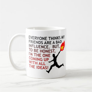 Lustiger Becher Schlechter Einfluss Kaffeetasse