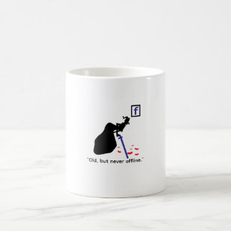 Lustiger Becher über soziale Medien, humorvoller B Kaffeetasse