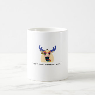 Lustiger Becher über soziale Medien, lustige Beche Kaffeetasse