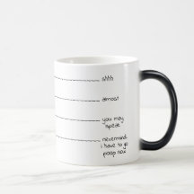 Lustiger "Bedarf, Kaffeeliebhaber-Tasse zu kacken"