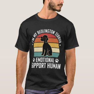 Lustiger Bedlington Terrier Emotional Unterstützer T-Shirt