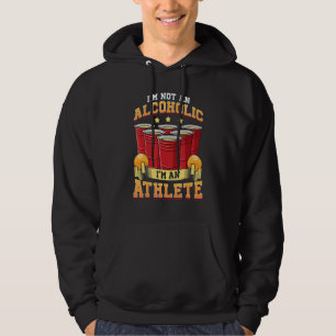 Lustiger Beer Pong Champion Ich bin kein Alkoholik Hoodie