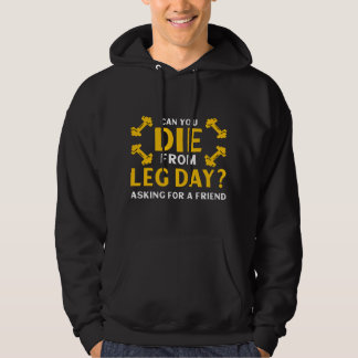 Lustiger Beintag-Workout-Gym Hoodie