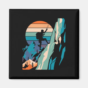 Lustiger Bergsteiger Rock Climbing Bouldering Ich Magnet