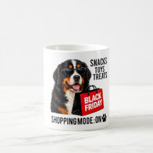 Lustiger Berner Sennenhund Black Friday Shopping