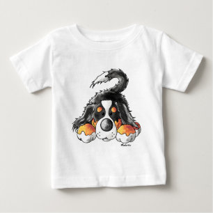 Lustiger Bernese GebirgshundeCartoon Baby T-shirt