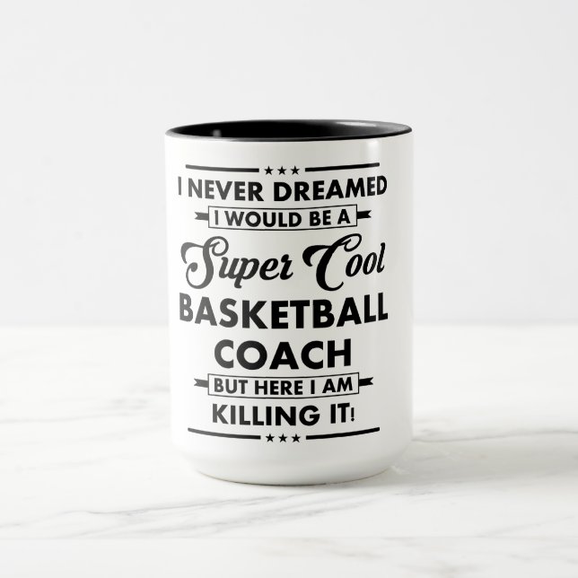Lustiger Beruf/Beruf Super Basketball Trainer Tasse (Zentrum)