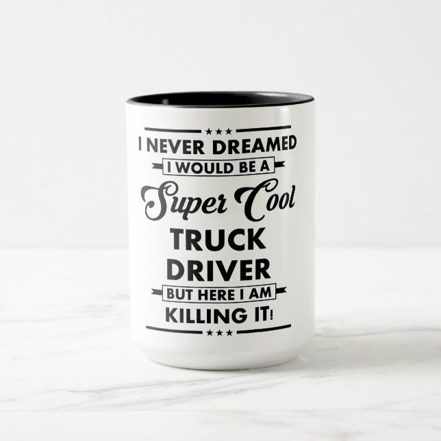 Lustiger Beruf/Beruf Super Cooler Fahrer Tasse (Zentrum)