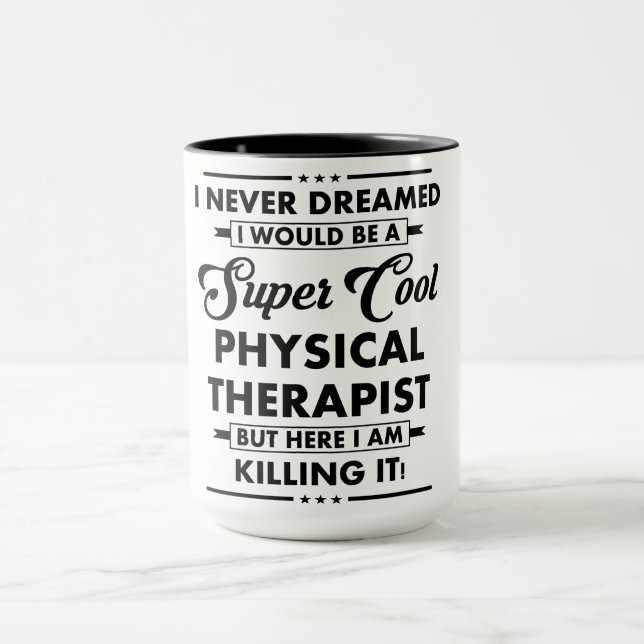 Lustiger Beruf/Beruf Super Cooler Therapeut Tasse (Zentrum)