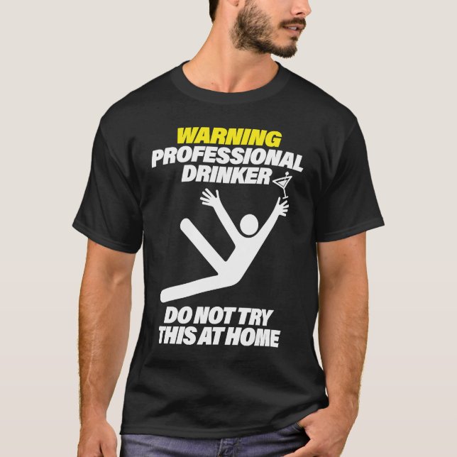 Lustiger Berufstrinker Dive Bar Pub Crawl T T-Shirt (Vorderseite)