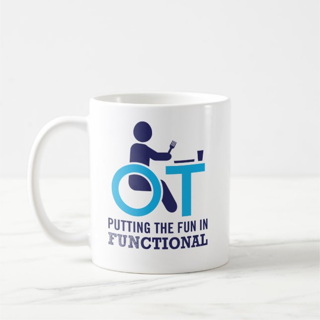 Lustiger Beschäftigungstherapeut OT Kaffeetasse (Links)