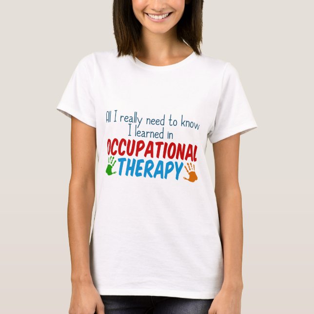 Lustiger Beschäftigungstherapeut T-Shirt (Vorderseite)