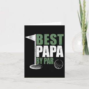 Lustiger bester Papa Par zum Vatertag Golf Dad Opa Karte