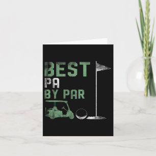 Lustiger bester Papa unter Par zum Vatertag Golf  Karte