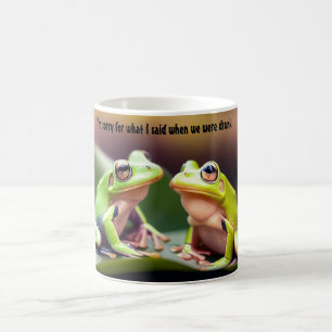 Lustiger betrunkener Frösche Kaffeebecher Kaffeetasse