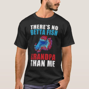 Lustiger Betta-Fisch Opa Pun - Bester Siamese Kamp T-Shirt