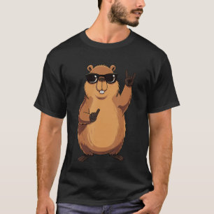 Lustiger Biber Funny Animal Cartoon Charakter T-Shirt